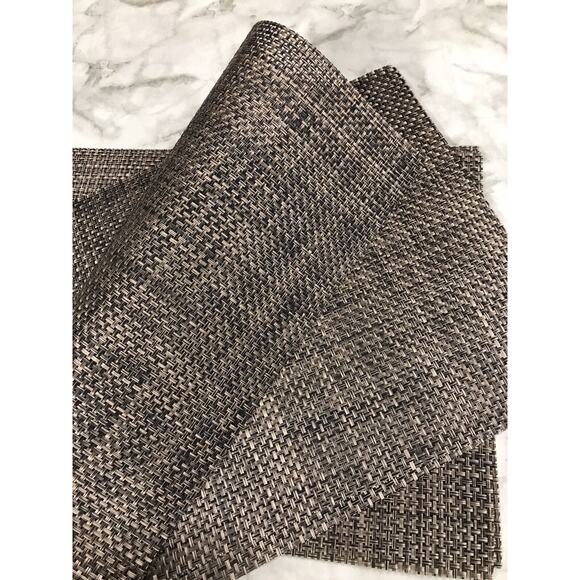 6X Braided Stich Crossweave Vinyl Woven Table Mats Insulation Washable 18"x13" - Picture 2 of 5